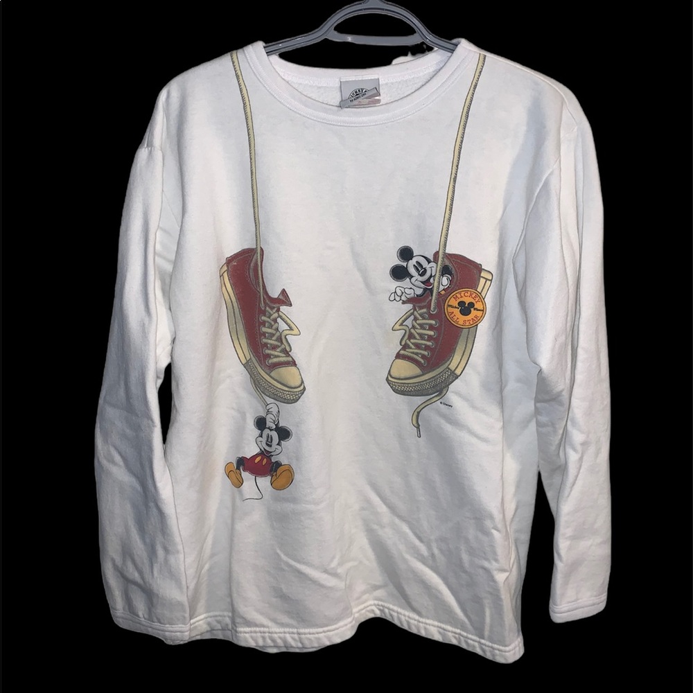 Vintage Mickey Mouse Disney Crewneck Pullover Sweater Size XL by Admit One